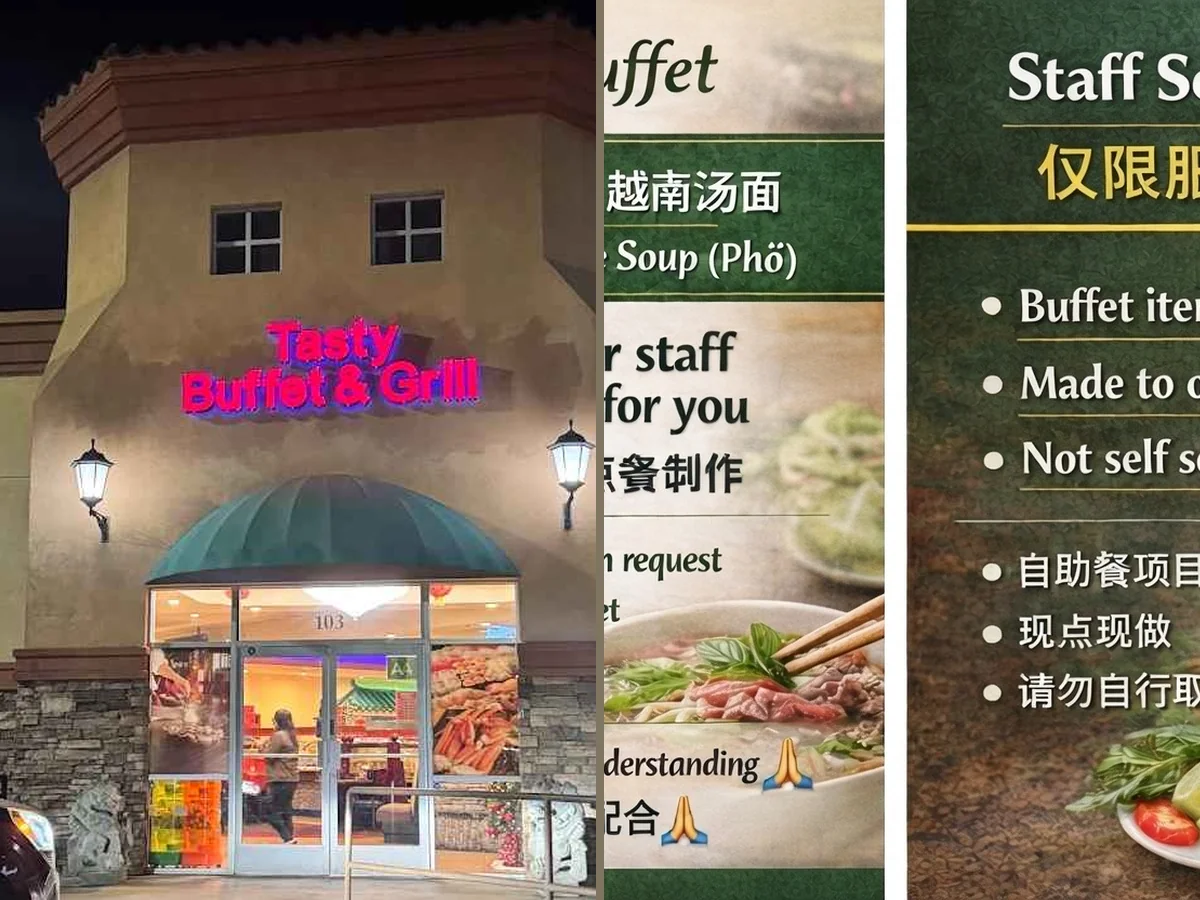Buffet trays with Chinese dishes and sushi.